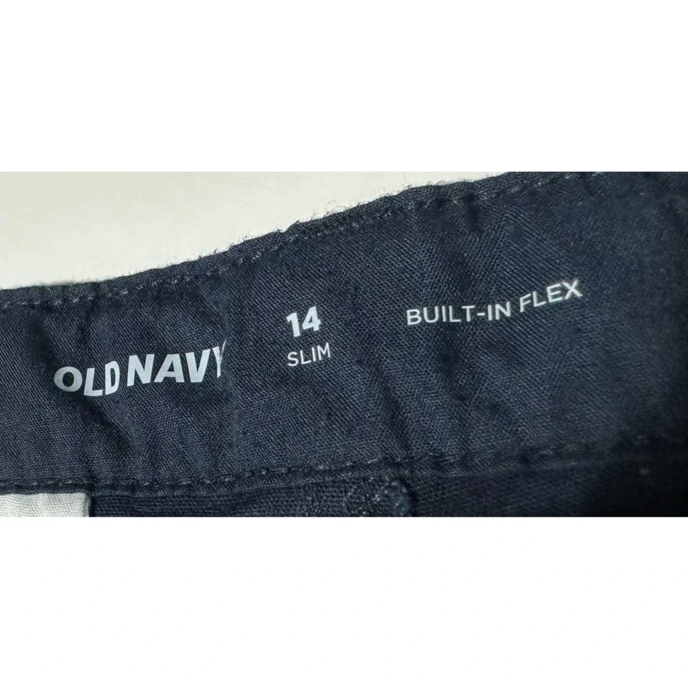 Old Navy Boys Navy Shorts Built in Flex size 14‎ Slim - 2 PAIR